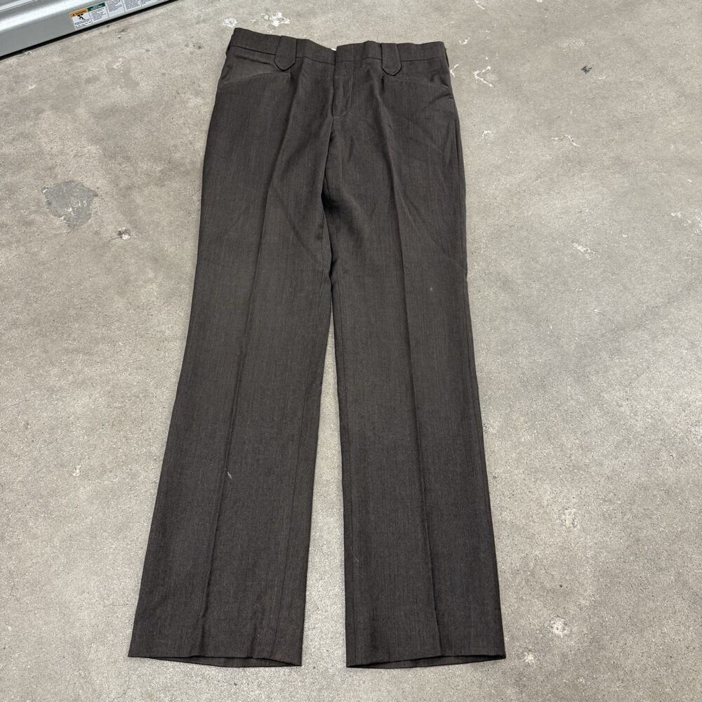 VINTAGE 70s PENDLETON HIGH GRADE WESTERN WEAR WOOL USA BOOTCUT PANTS BROWN 34x33